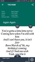 Hit Lady Gaga Album Songs Lyrics скриншот 2