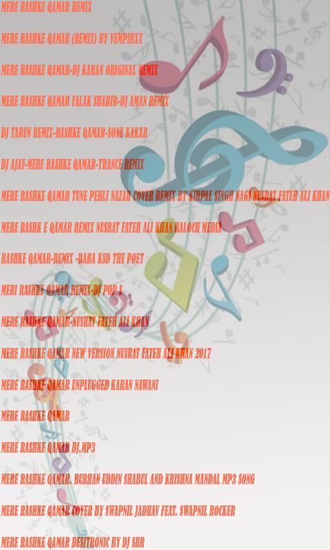 Songs Mix Mere Rashke Qamar APK voor Android Download