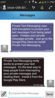 Private Text Messaging imagem de tela 1