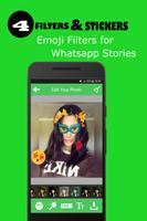 filters & stickers for whatsapp stories ảnh chụp màn hình 3