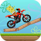 Sponge bike racing icon