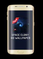 Space clony HD wallpaper الملصق