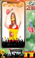 Spain World Cup 2018 Photo Frame & Dp maker Flag imagem de tela 2