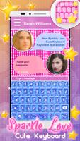 Sparkle Love Cute Keyboard syot layar 3