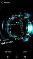 Speedometer Live Wallpaper اسکرین شاٹ 1