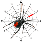 العنكبوت مدار الساعة القطعة أيقونة