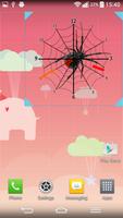 Poster Spider Clock Widget