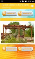 Rustic Garden Arbor Design Plakat