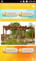 Rustic Garden Arbor Design Affiche