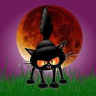 Spooky Blood Moon Cat icône