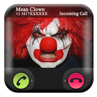 무서운 광대 가짜 전화 및 문자 메시지 아이콘