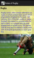 Rules of Rugby capture d'écran 2