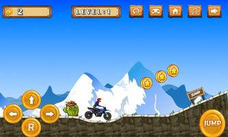 Hill Climb Sport Motorcycle In Wild Everest پوسٹر