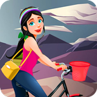 Cycle Racing Games On Mountains Zeichen