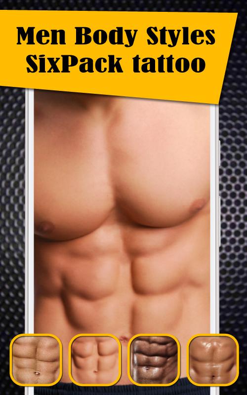 Men Body Styles Sixpack Tattoo For Android Apk Download - tattoo six pack roblox