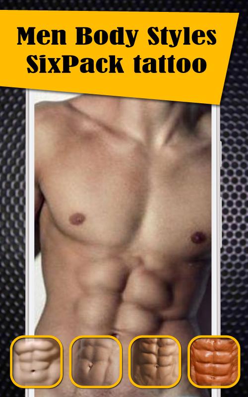 Men Body Styles Sixpack Tattoo For Android Apk Download - tattoo six pack roblox