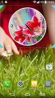 Spring Flowers Clock 포스터