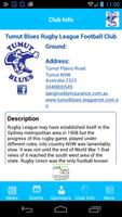 Tumut Blues Rugby League FC capture d'écran 3