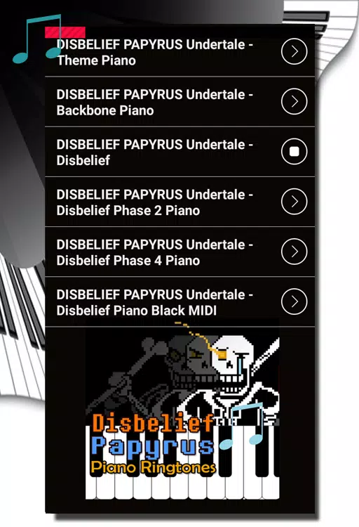 DISBELIEF PAPYRUS Piano Ringtones APK for Android Download