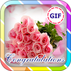 Congratulation GIF ícone