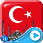Turkey Flag Waving Wallpaper icône