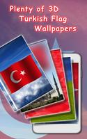 Turkey Flag Waving Wallpaper Affiche