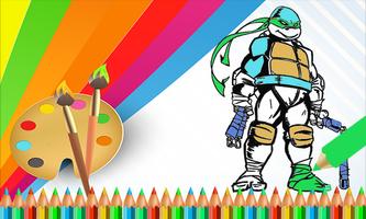 برنامه‌نما 🍀 Coloring book for Turtles Ninja Legends عکس از صفحه