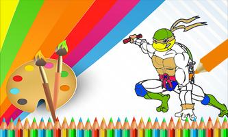 برنامه‌نما 🍀 Coloring book for Turtles Ninja Legends عکس از صفحه