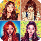 Kpop Idol girls. Guess the fanart icon
