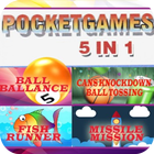 Pocket game 5 in 1 icon