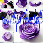 Tutorial of Paper Flower Craft ícone
