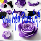 Tutorial of Paper Flower Craft Zeichen