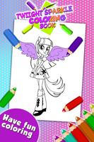 Twilight Sparkle Coloring Game Affiche