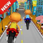 Upin Balapan Motor Ipin Game icône