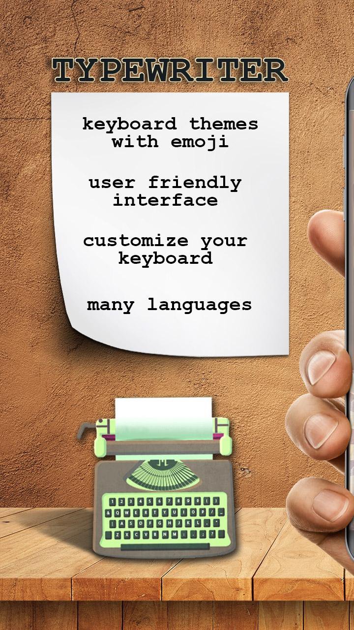 Typewriter Keyboard Themes With Emojis APK for Android Download