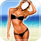 Girls in Bikinis Photo Montage ไอคอน