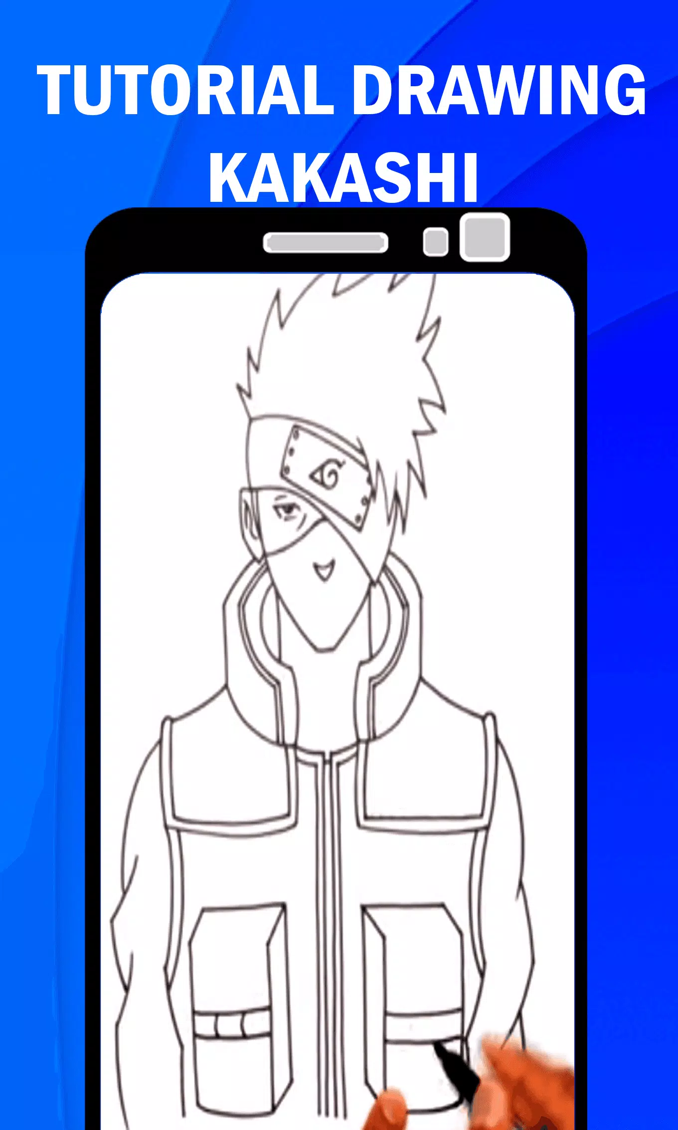 How To Draw Kakashi  Naruto - Easy Step By Step 