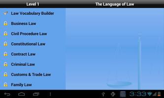 The Language of Law for Tablet capture d'écran 2
