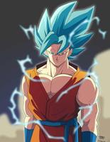 TOP Wallpaper HD Goku blue Affiche
