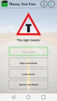 پوستر Theory traffic road sign. DTS