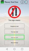برنامه‌نما Theory traffic road sign. DTS عکس از صفحه