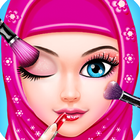 Indian Hijab Makeup Games 图标