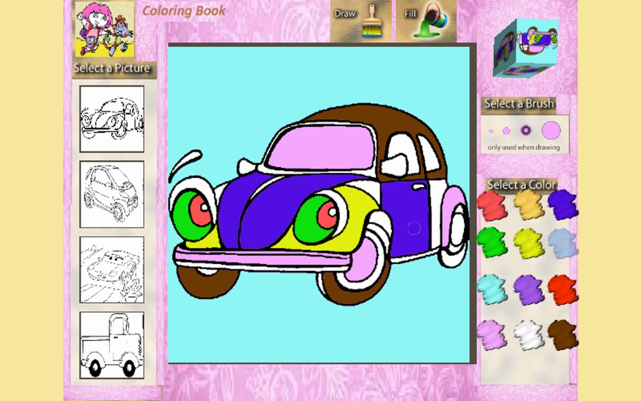 Игра в машины по цветам