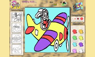 Coloring Book: Airplanes Affiche