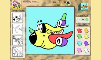 Coloring Book: Airplanes screenshot 1