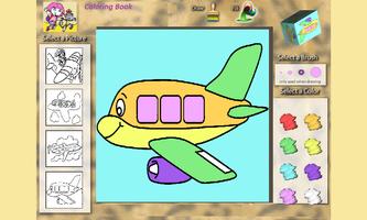 Coloring Book: Airplanes screenshot 2