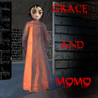 La Momo y Grace Slenderly juego de terror simgesi