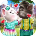 Talking Cat Kiss Game