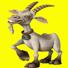 Domestic Funny Goat: chèvre Zeichen