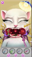 Talking Cat Dentist Kids Game पोस्टर